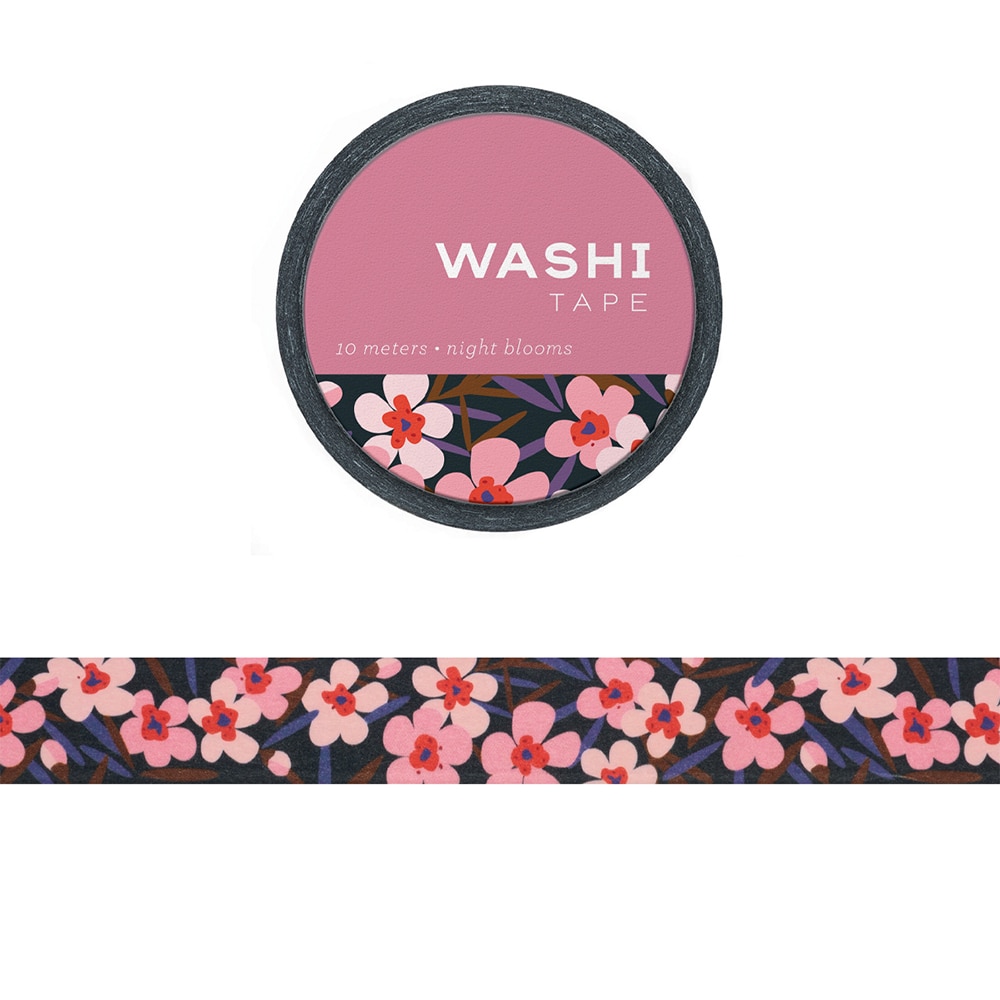 Washi Tape, Art & School, 670794, Girl of All Work, Washi Tape, Night Blooms